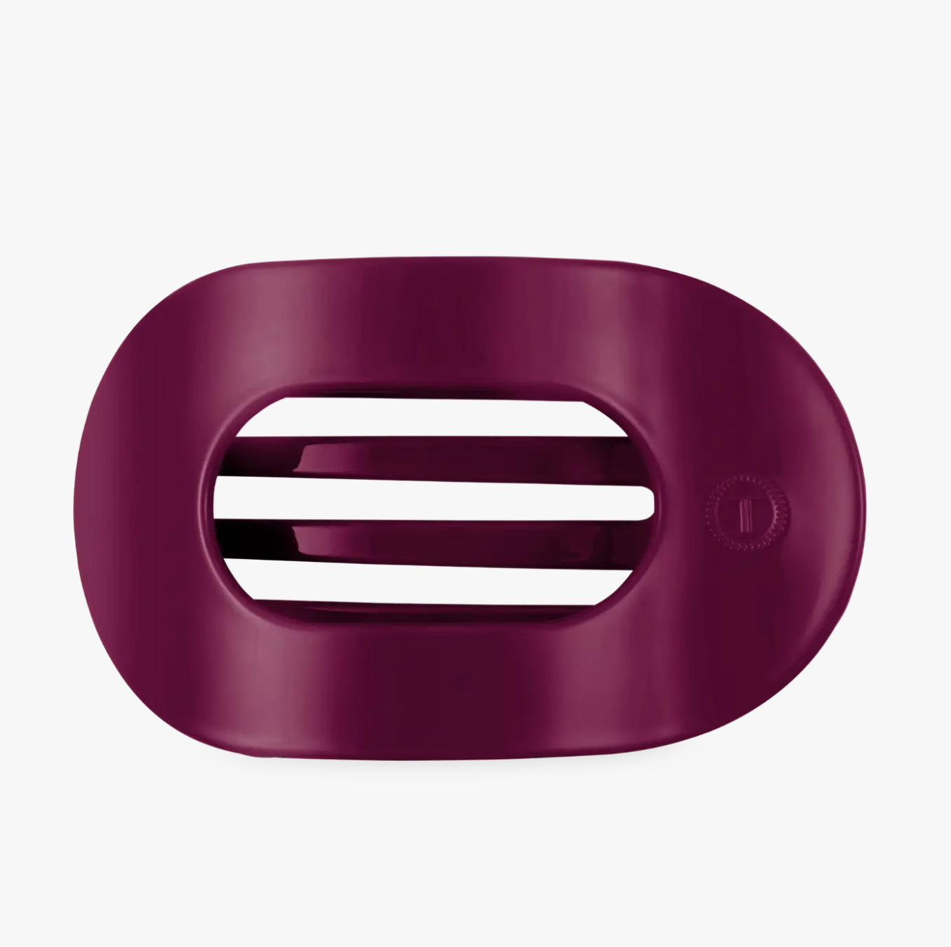 Flat Round Hair Clip - Mulberry