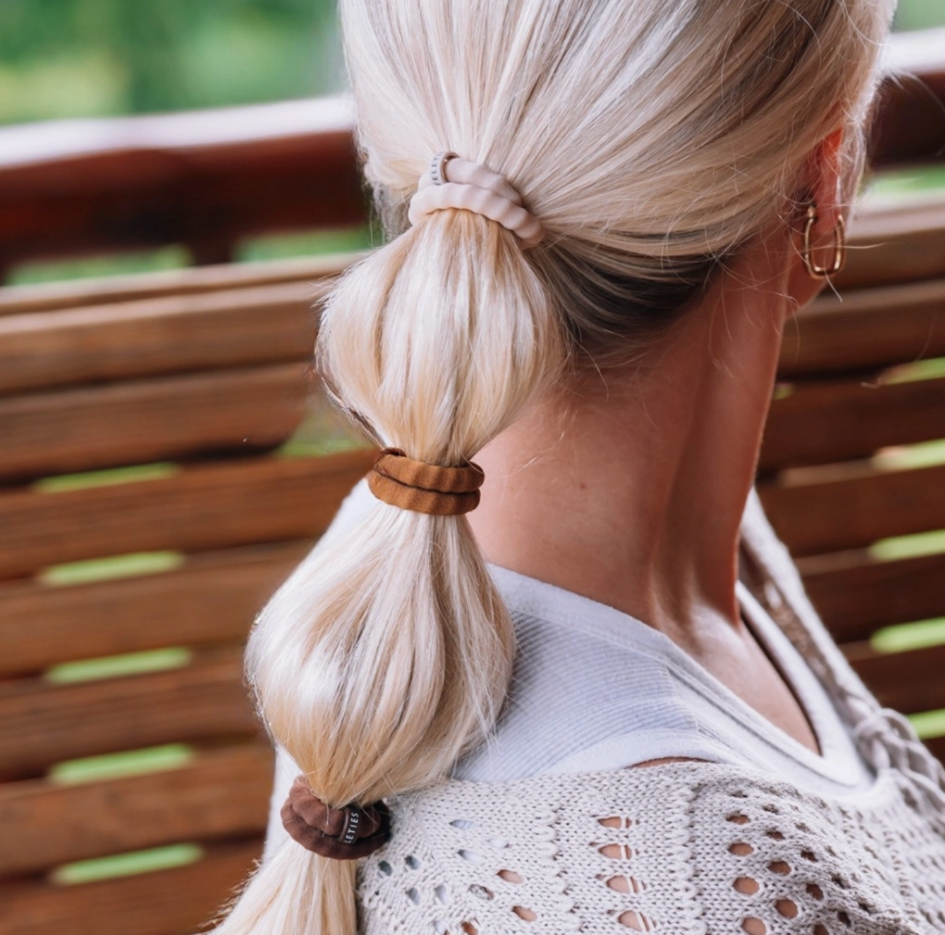Espresso Yourself Small Nylon Hair Ties