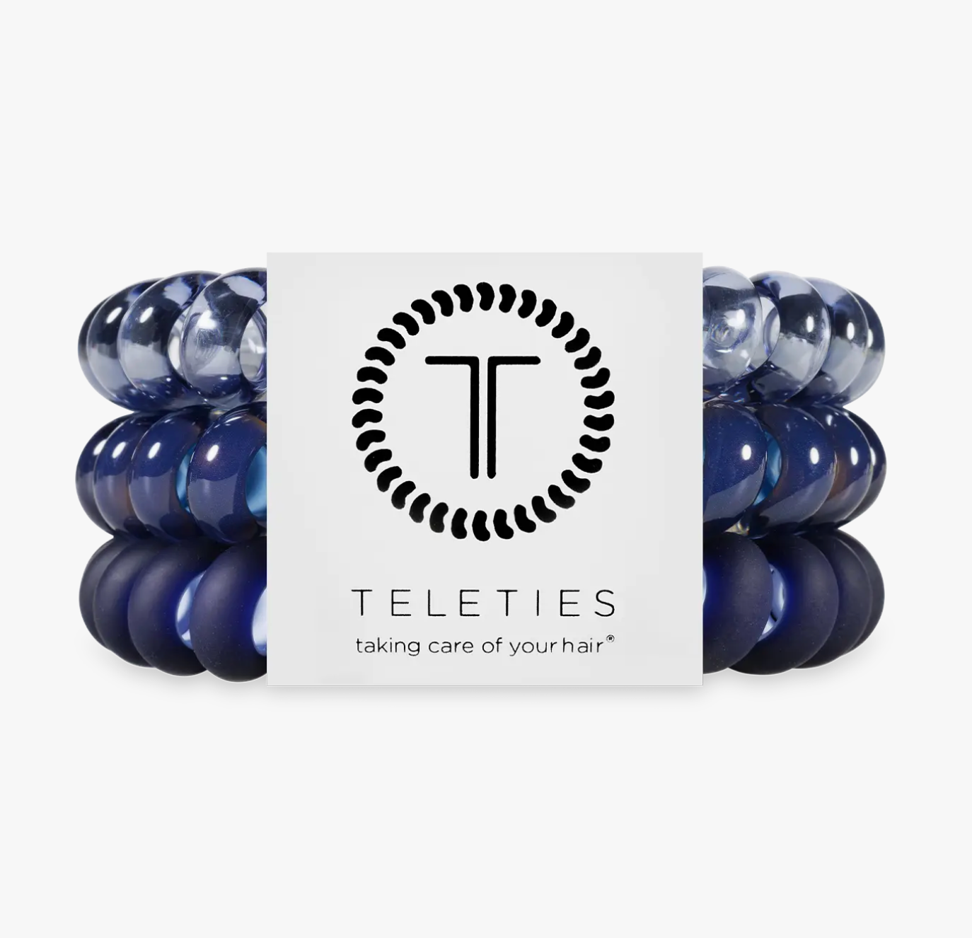 Spiral Hair Coils/Ties - Nightfall Navy
