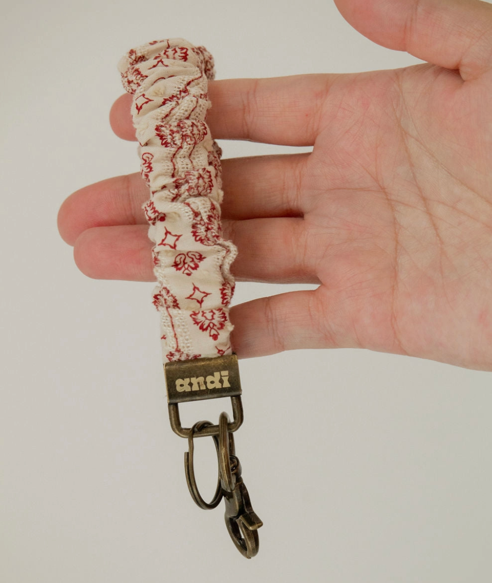 Vintage Red Ornament Keychain