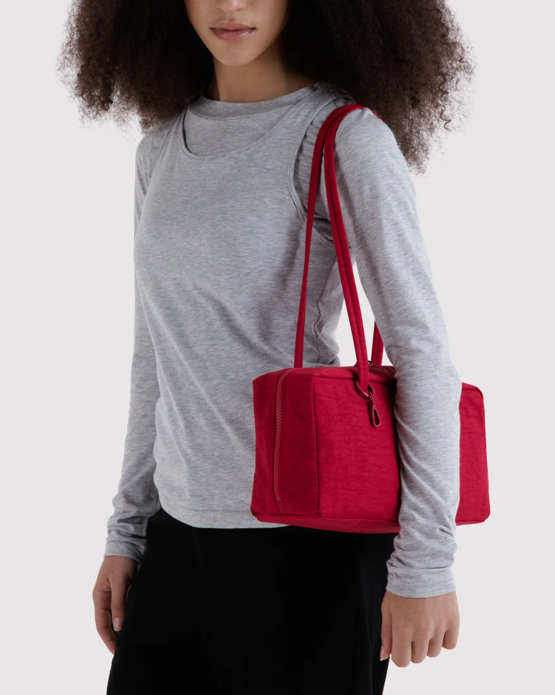 Baggu Nylon Bowler Bag - Cherry