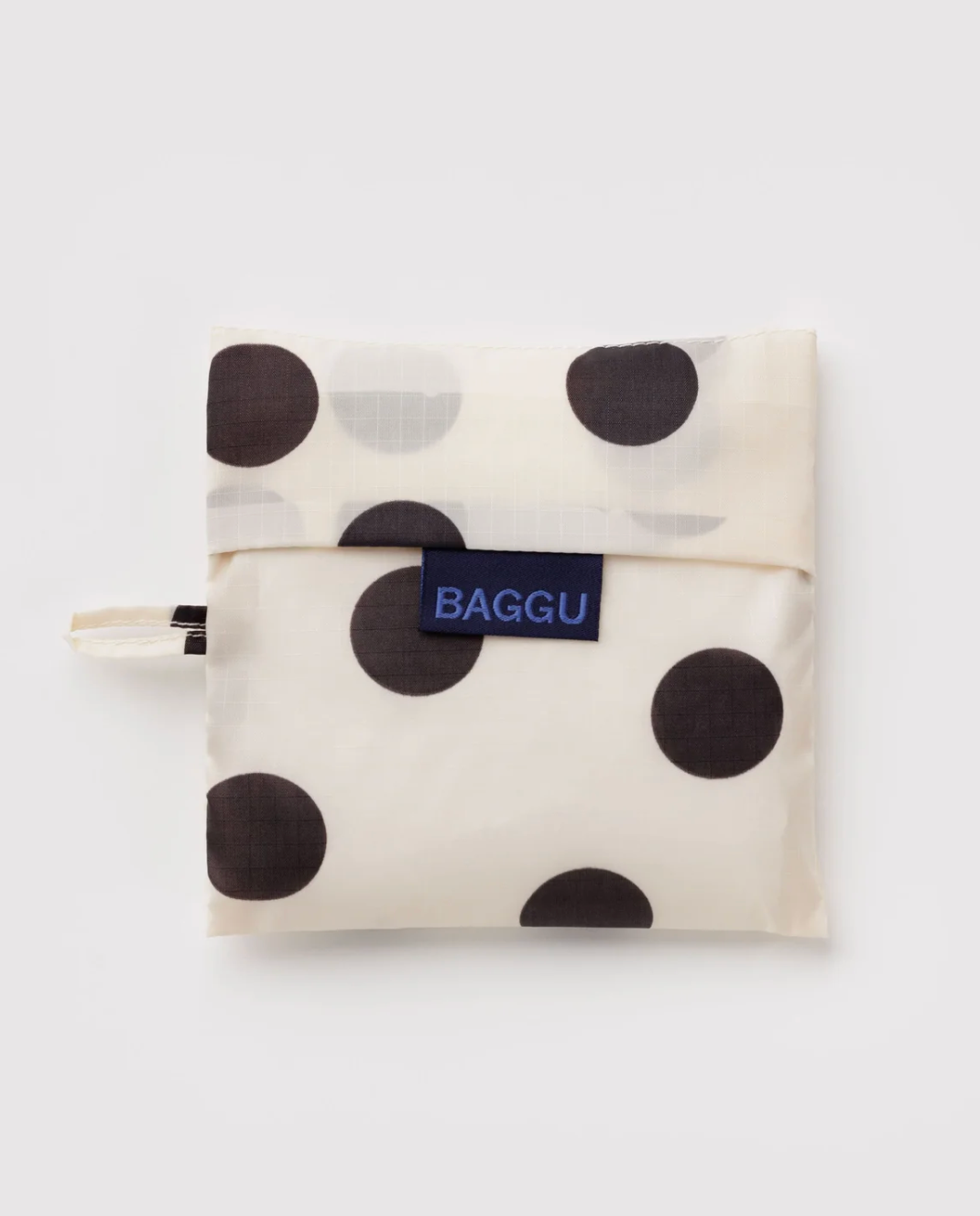 Standard Baggu - Cream + Black Polka Dot