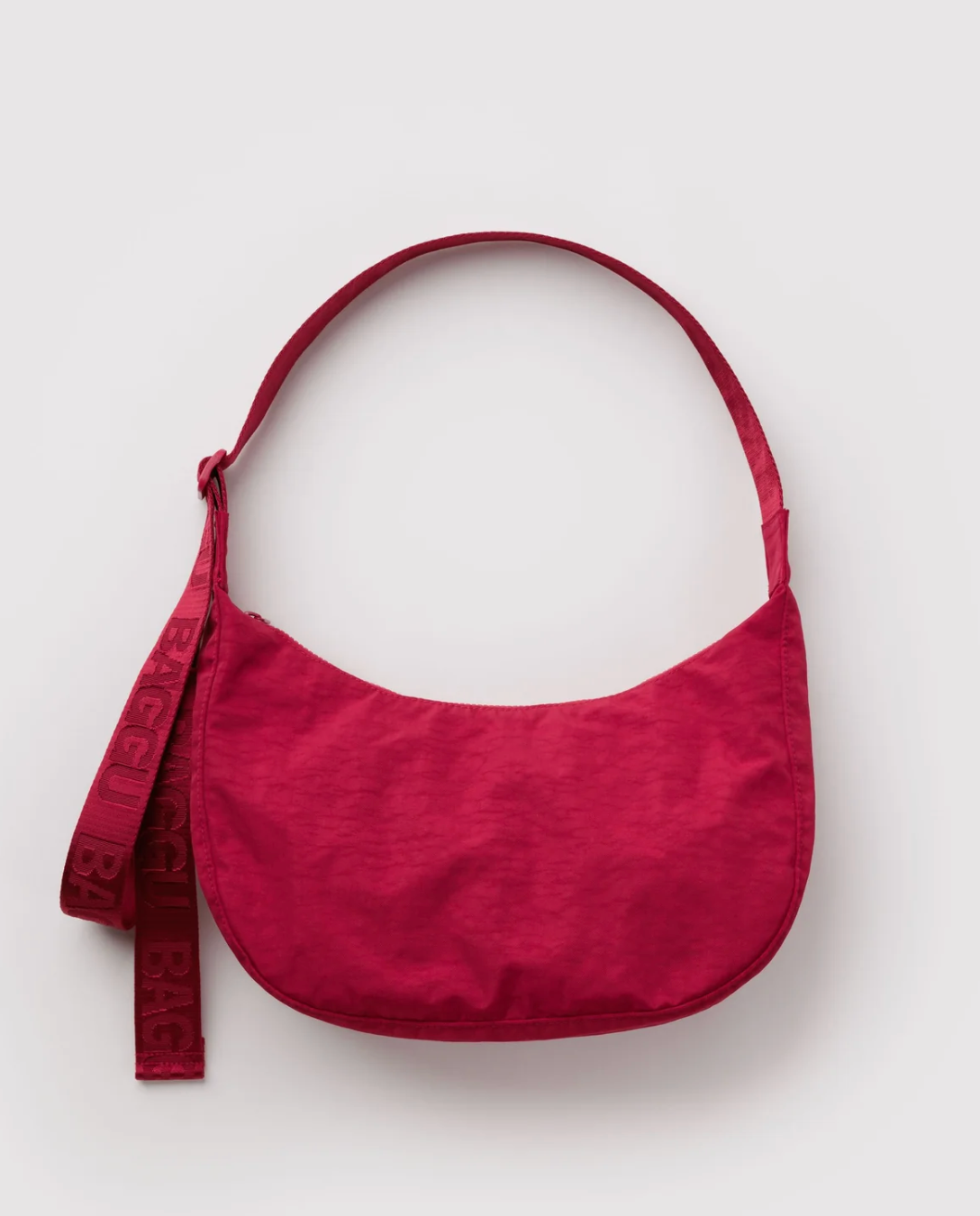 Baggu Medium Nylon Crescent Bag - Cherry