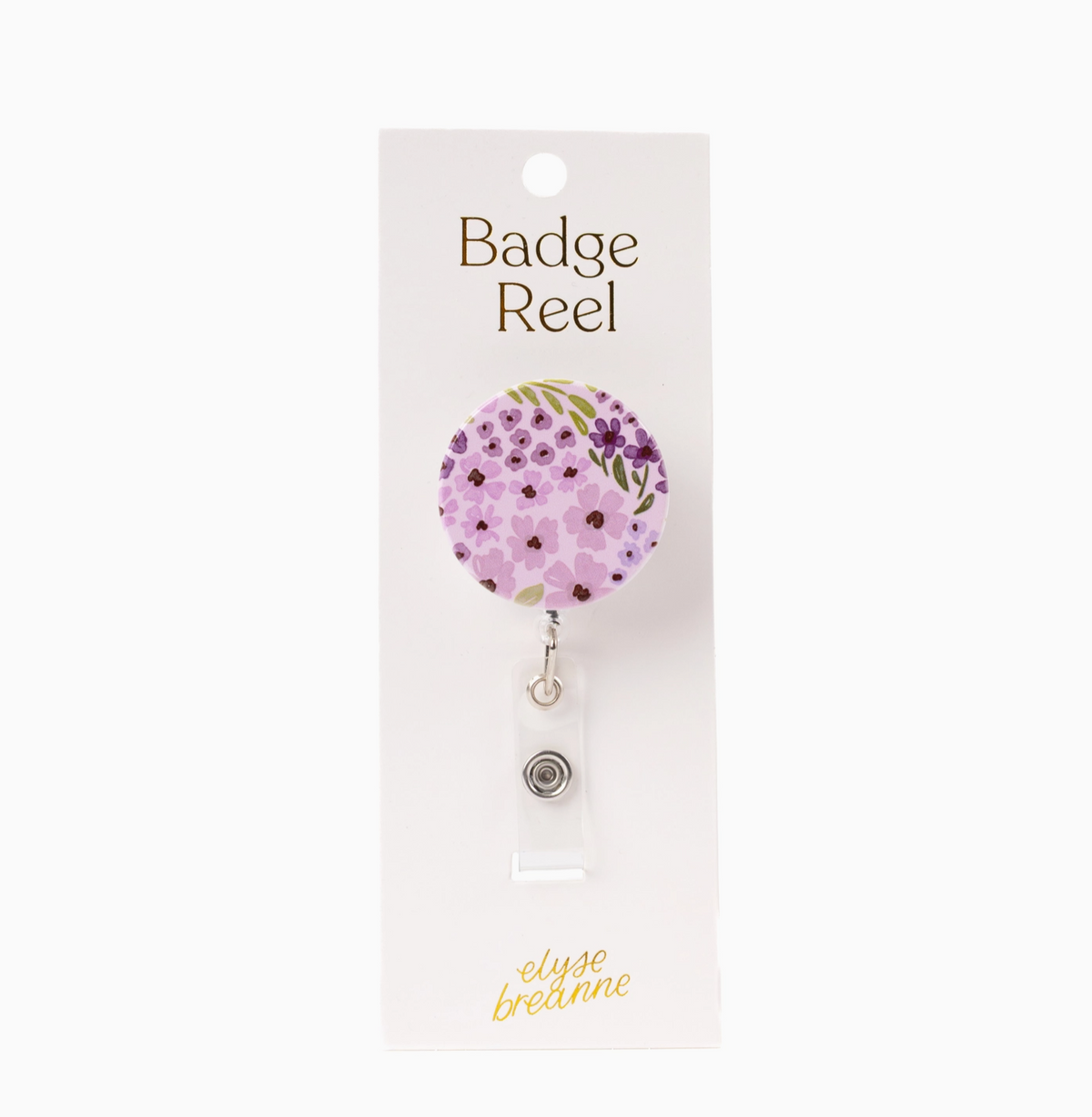 Floral Badge Reels - Lilac Floral
