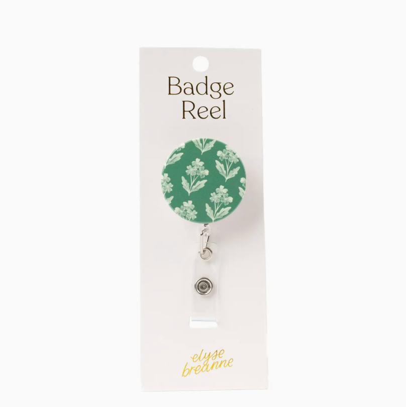 Floral Badge Reels - Forget Me Nots Sage