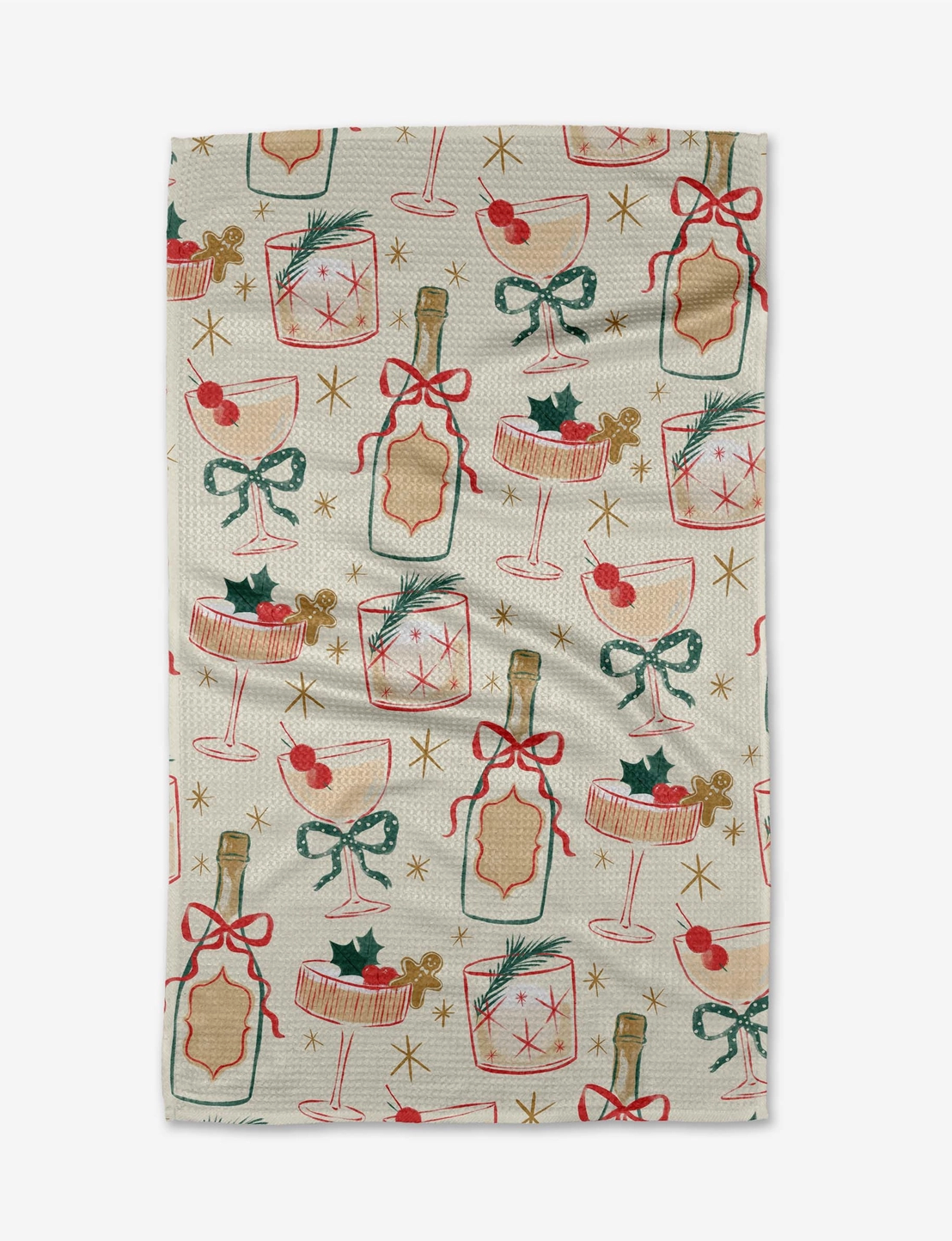 Christmas Cocktails Tea Towel
