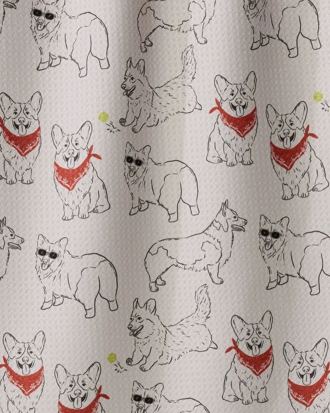 Corgi Club Tea Towel