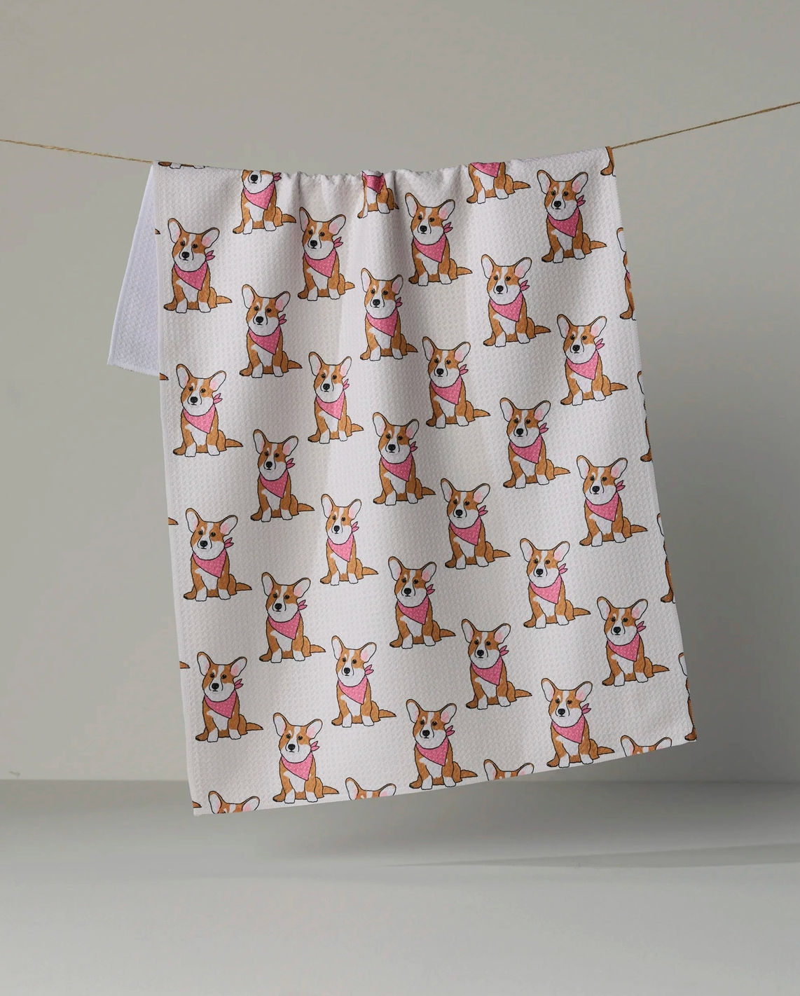Corgi Pals Tea Towel