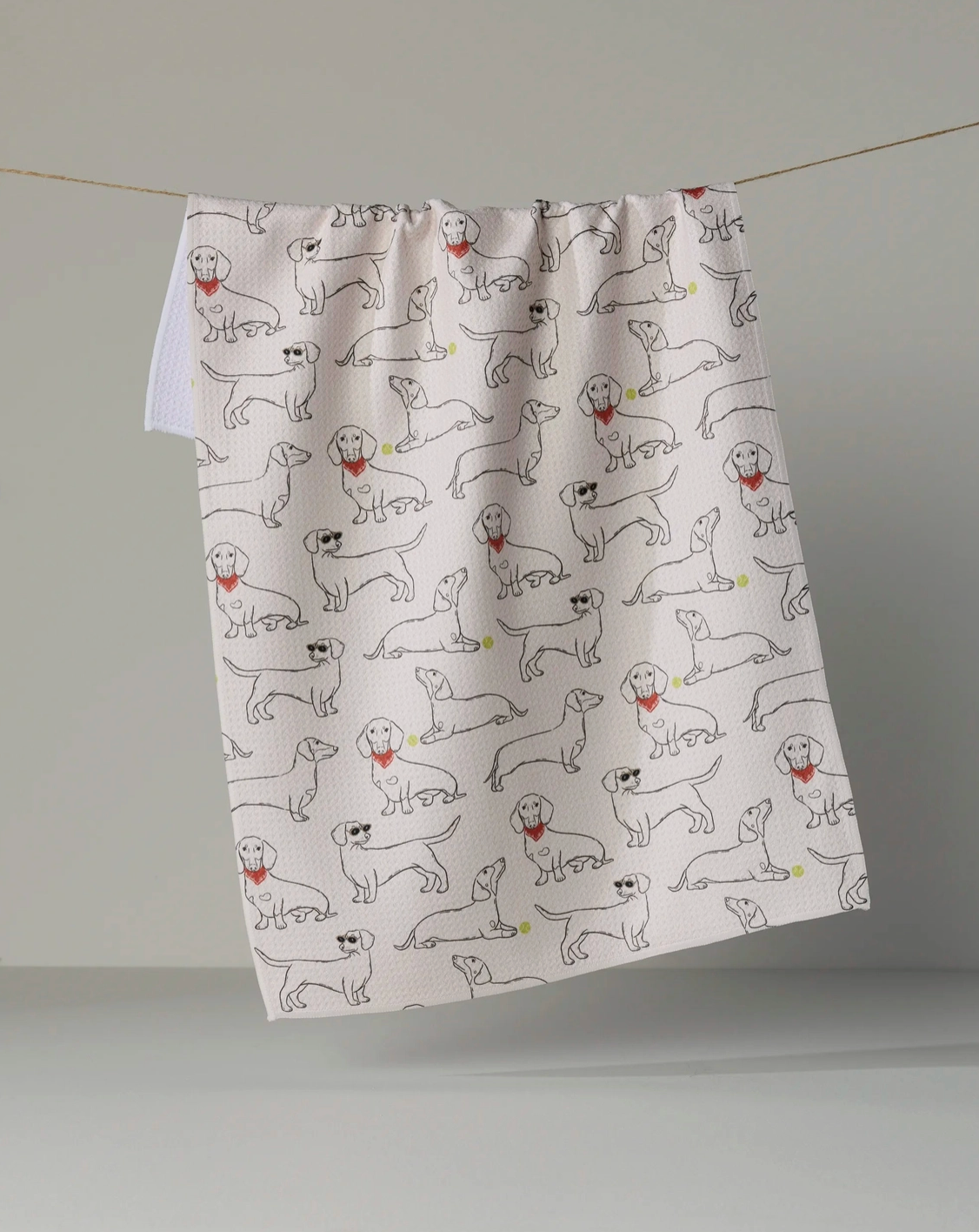 Doxie Pals Tea Towel