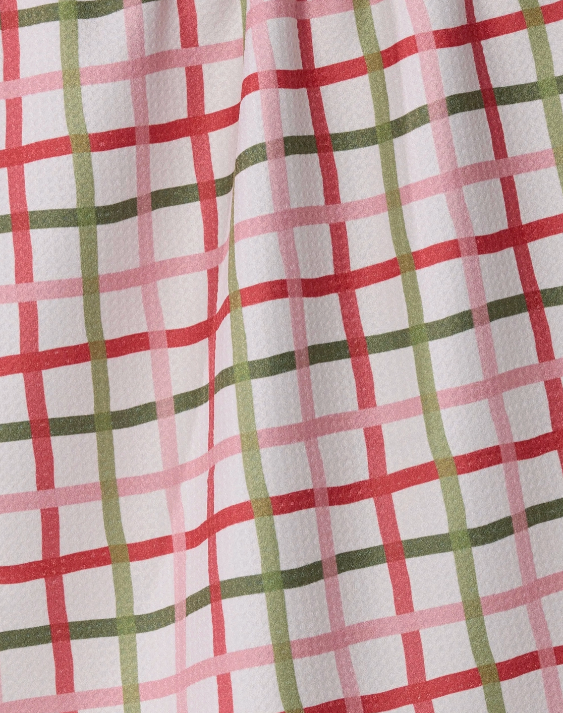 Festive Plaid Tea Towel