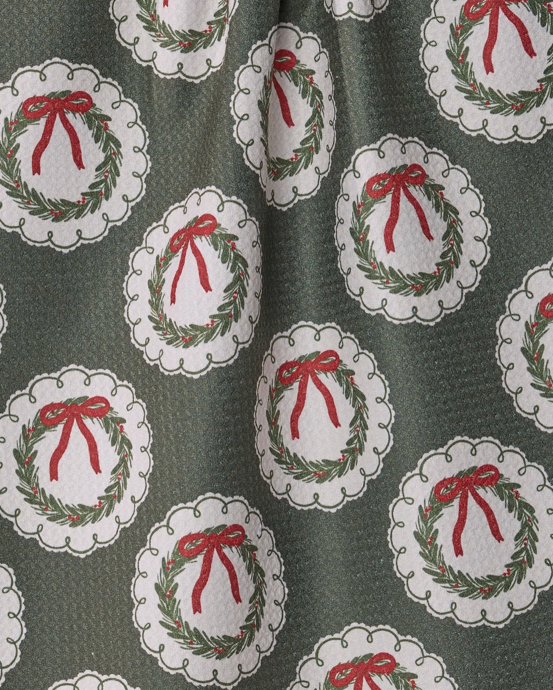 Merry Wreaths Tea Towel