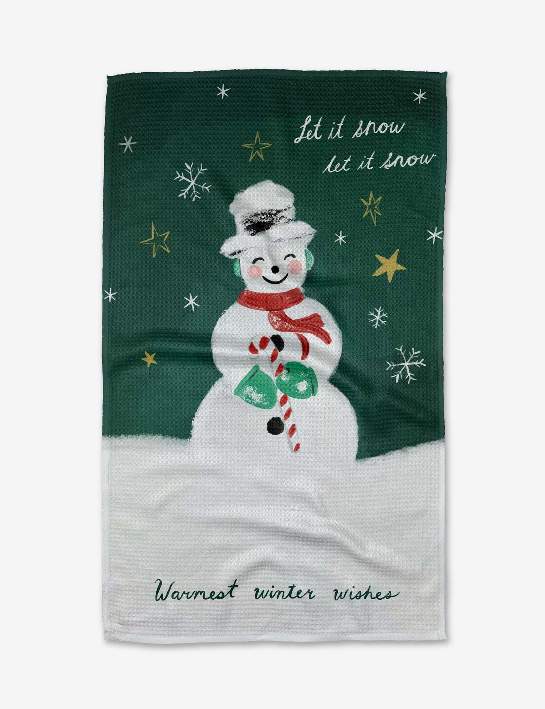 Vintage Snowman Tea Towel