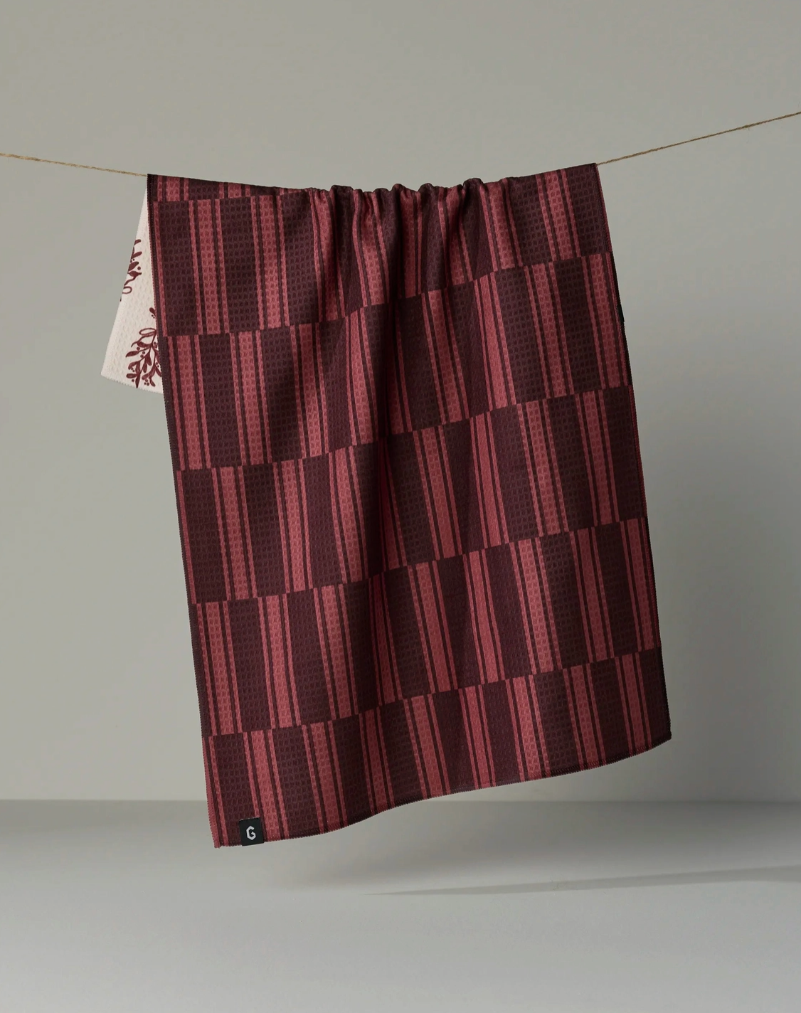 Festive Cranberry Luxe Kitchen Towel