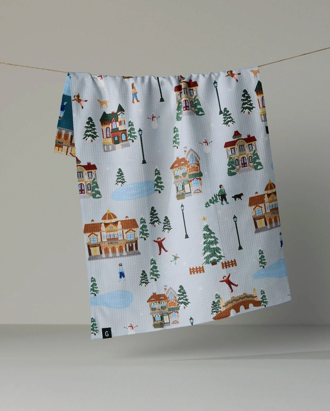 Holiday Nostalgia Luxe Kitchen Towel