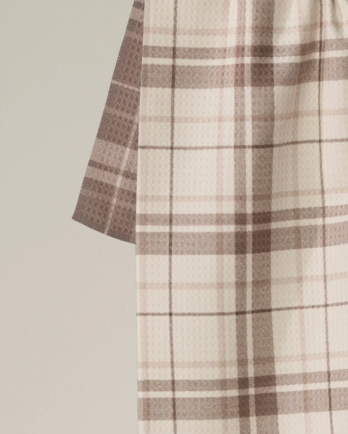 Oat Plaid Luxe Kitchen Towel