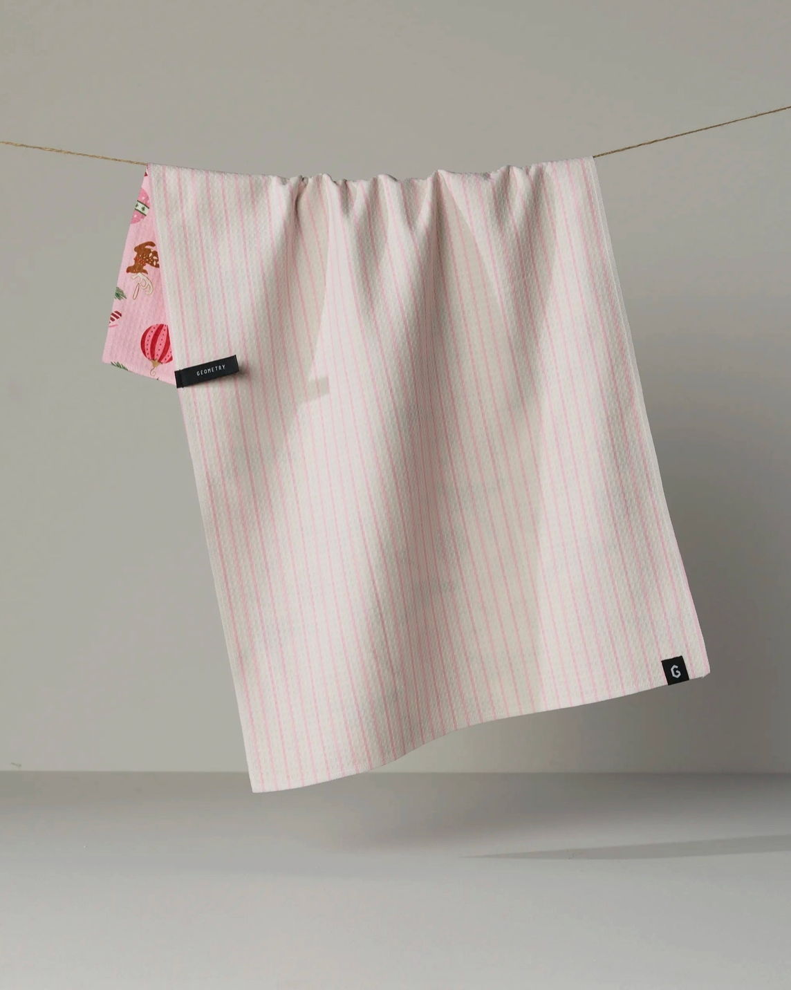 Pink Tidings Luxe Kitchen Towel