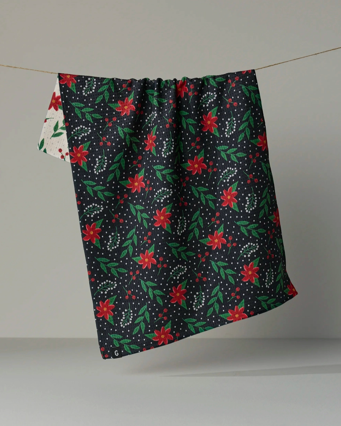 Winter Bloom Luxe Kitchen Towel