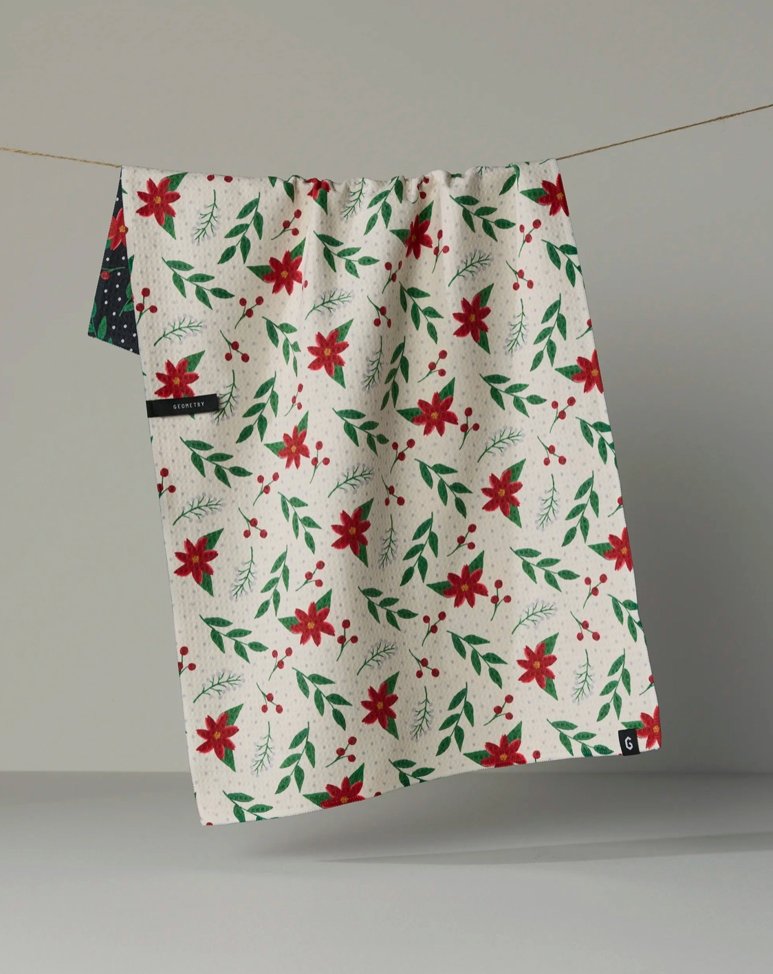 Winter Bloom Luxe Kitchen Towel
