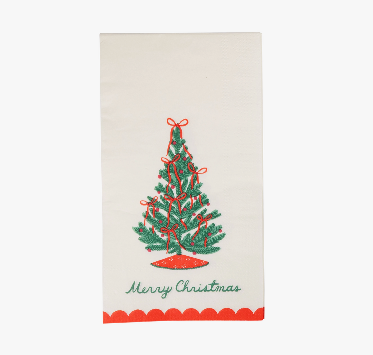 Merry Christmas Tree Paper Dinner Napkins