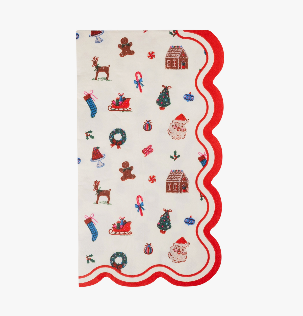Santa and Gingerbread Napkins