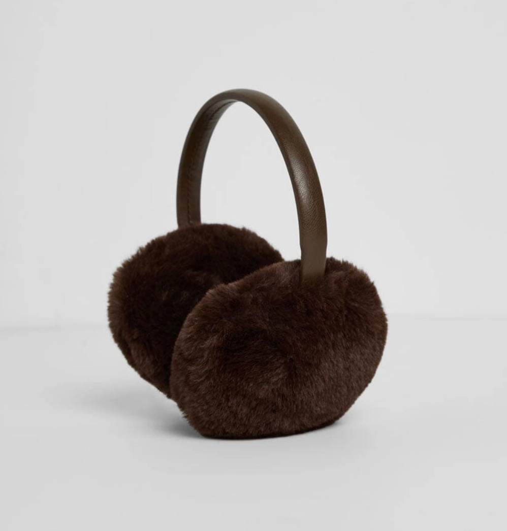 Mad Htr Faux Fur Earmuff - Chocolate
