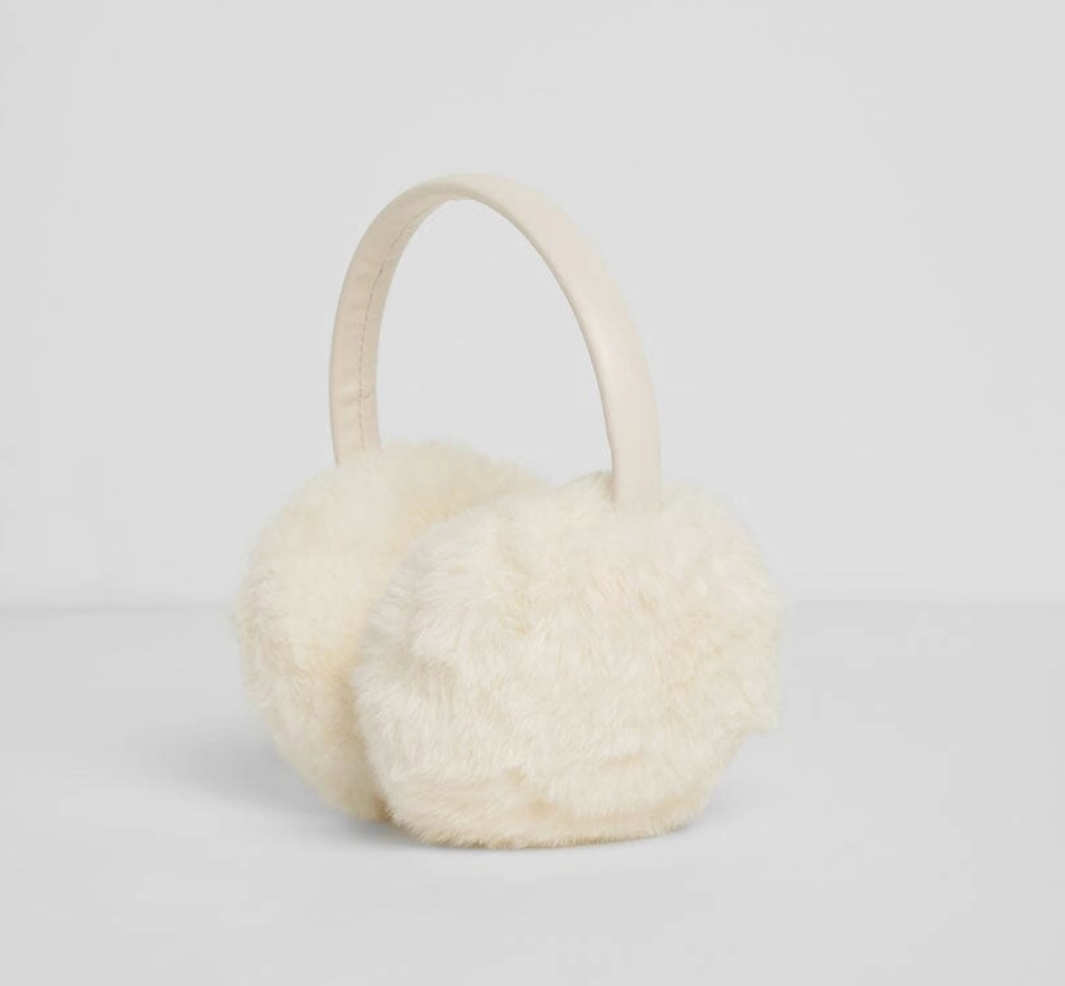 Mad Htr Faux Fur Earmuff - Ivory