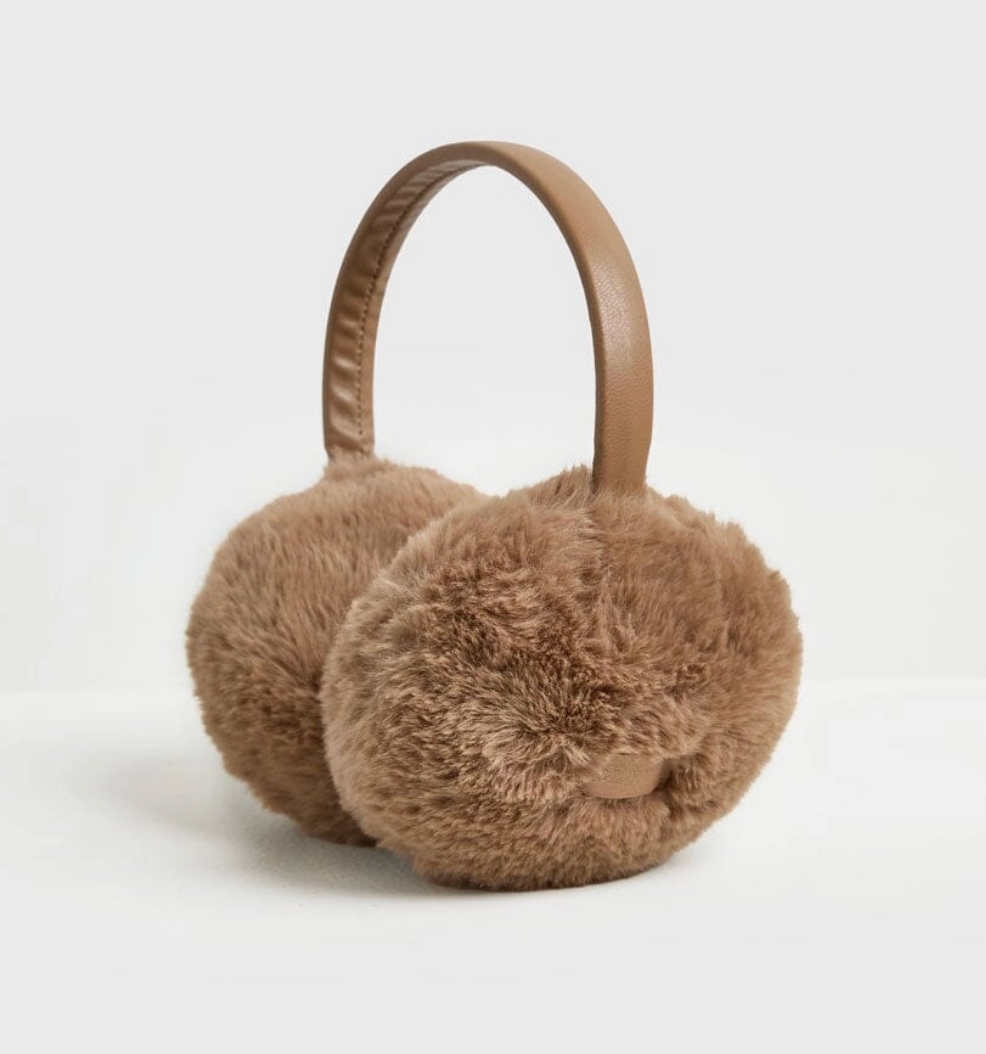 Mad Htr Faux Fur Earmuff - Taupe