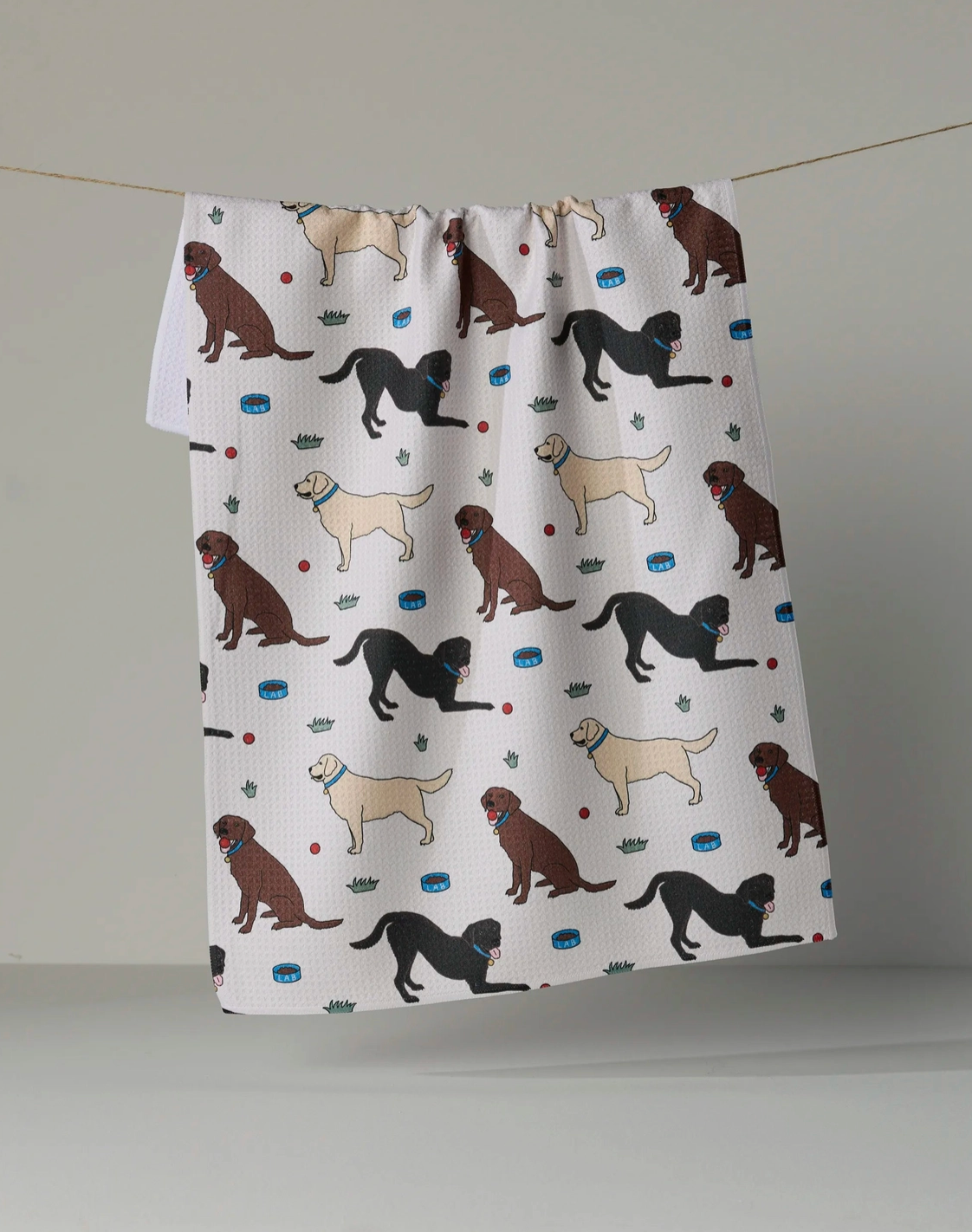 Lab Pals Tea Towel