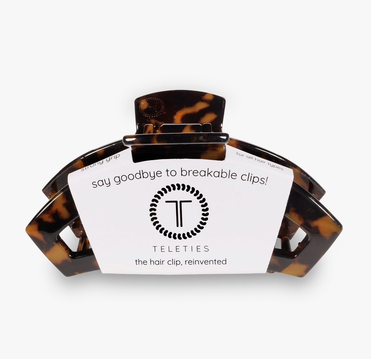 Open Hair Clip - Tortoise