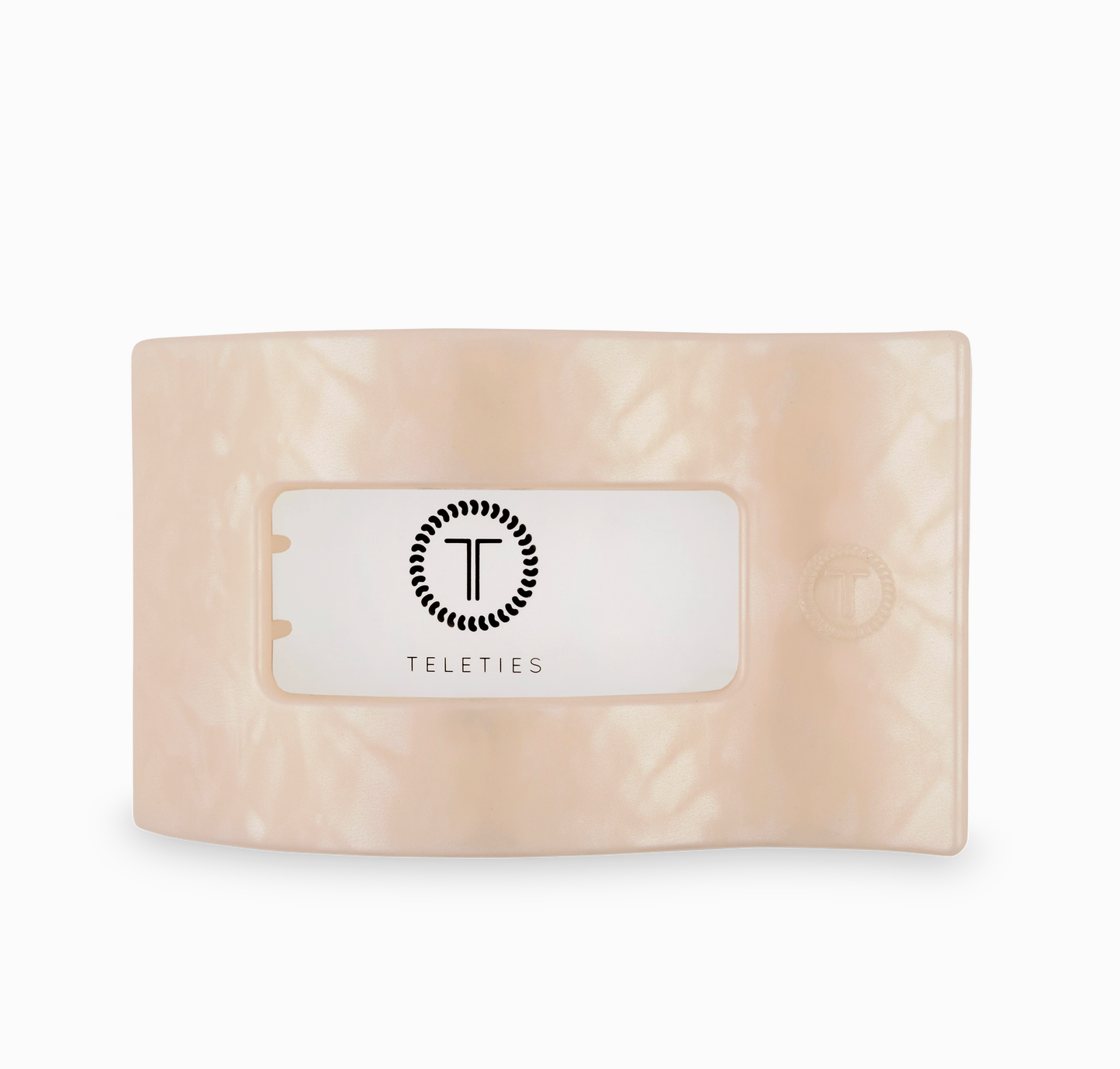 Flat Rectangle Hair Clip- Soft Surf