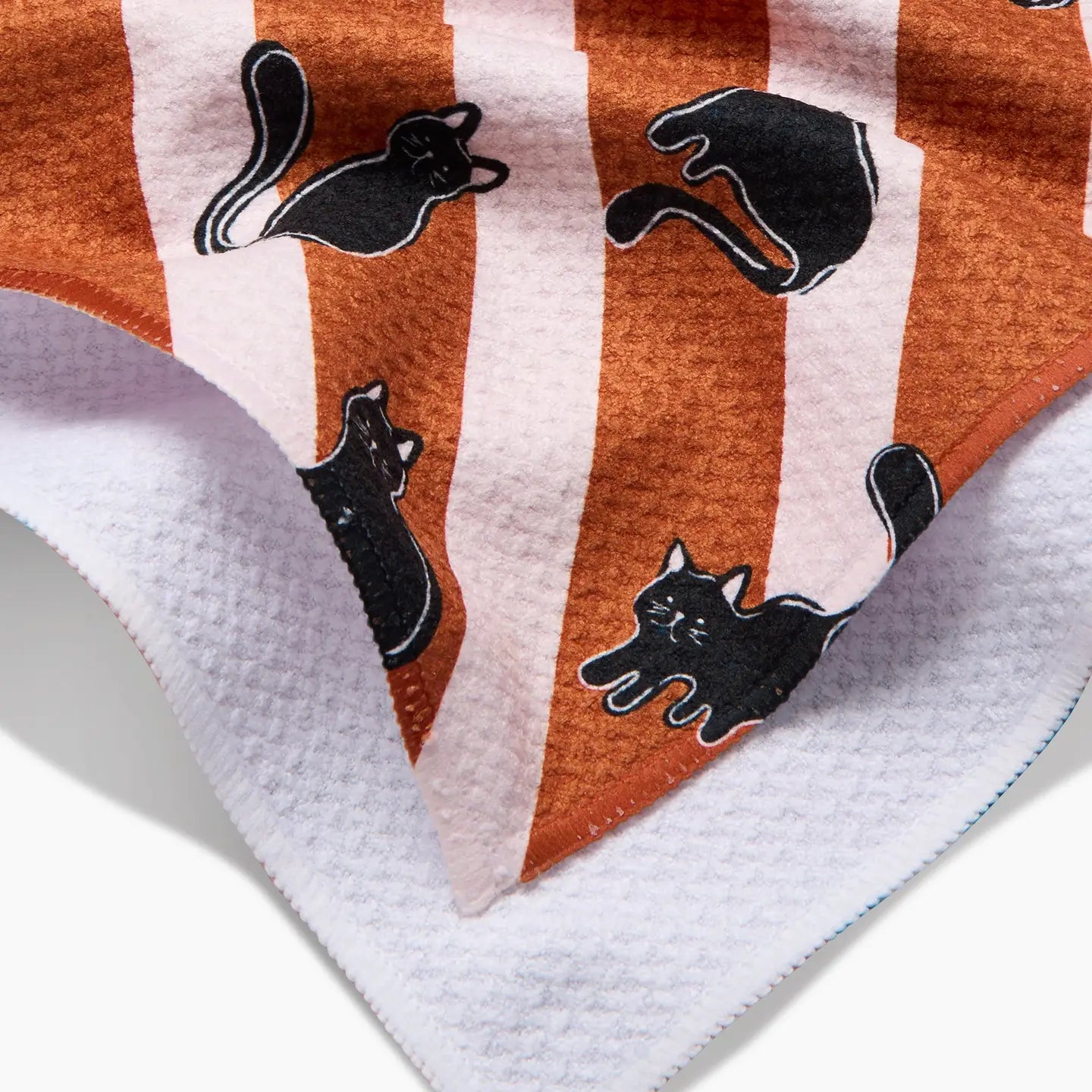Striped Black Cats Towel
