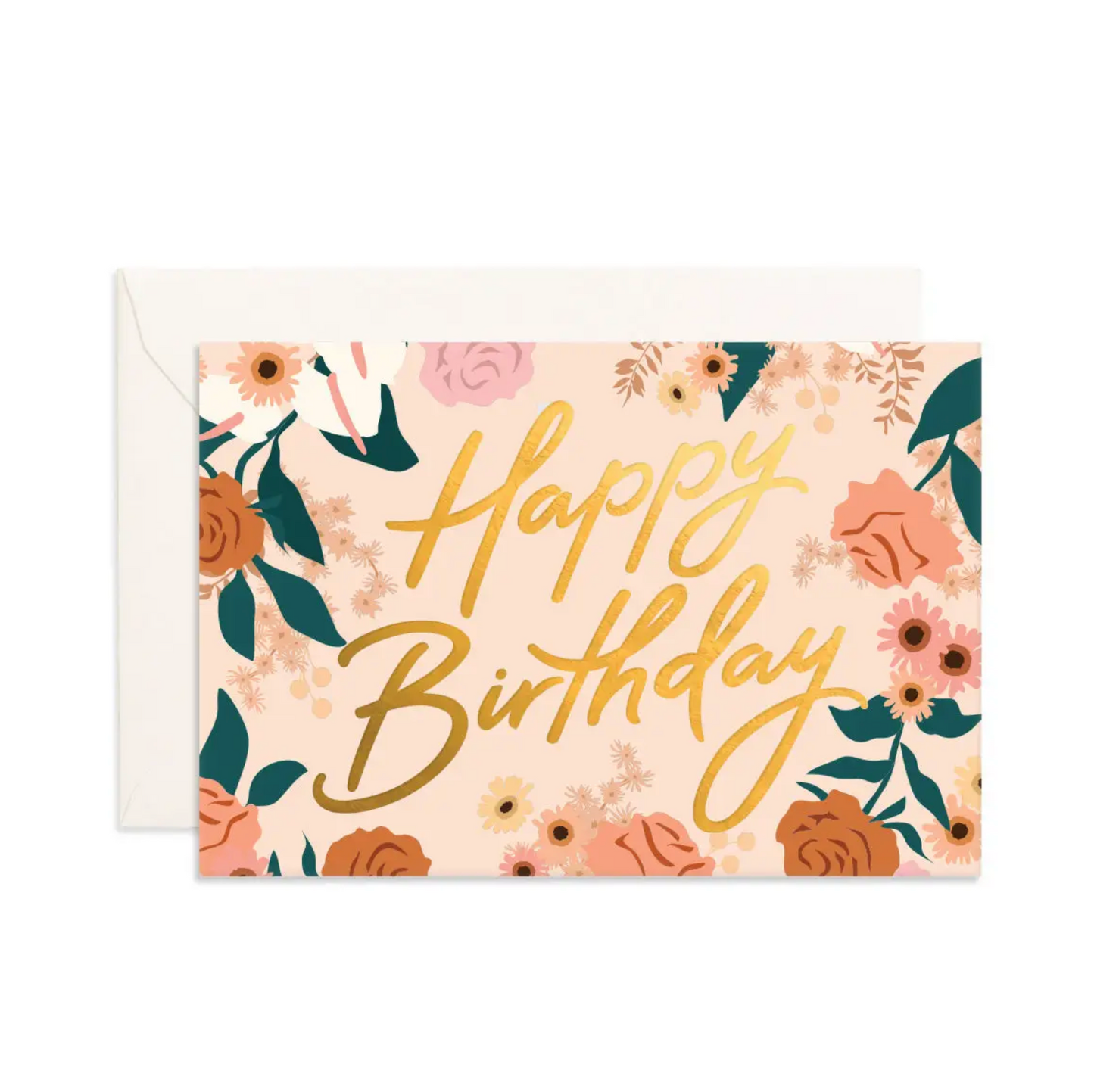 Birthday Bella Rosa Mini Greeting Card