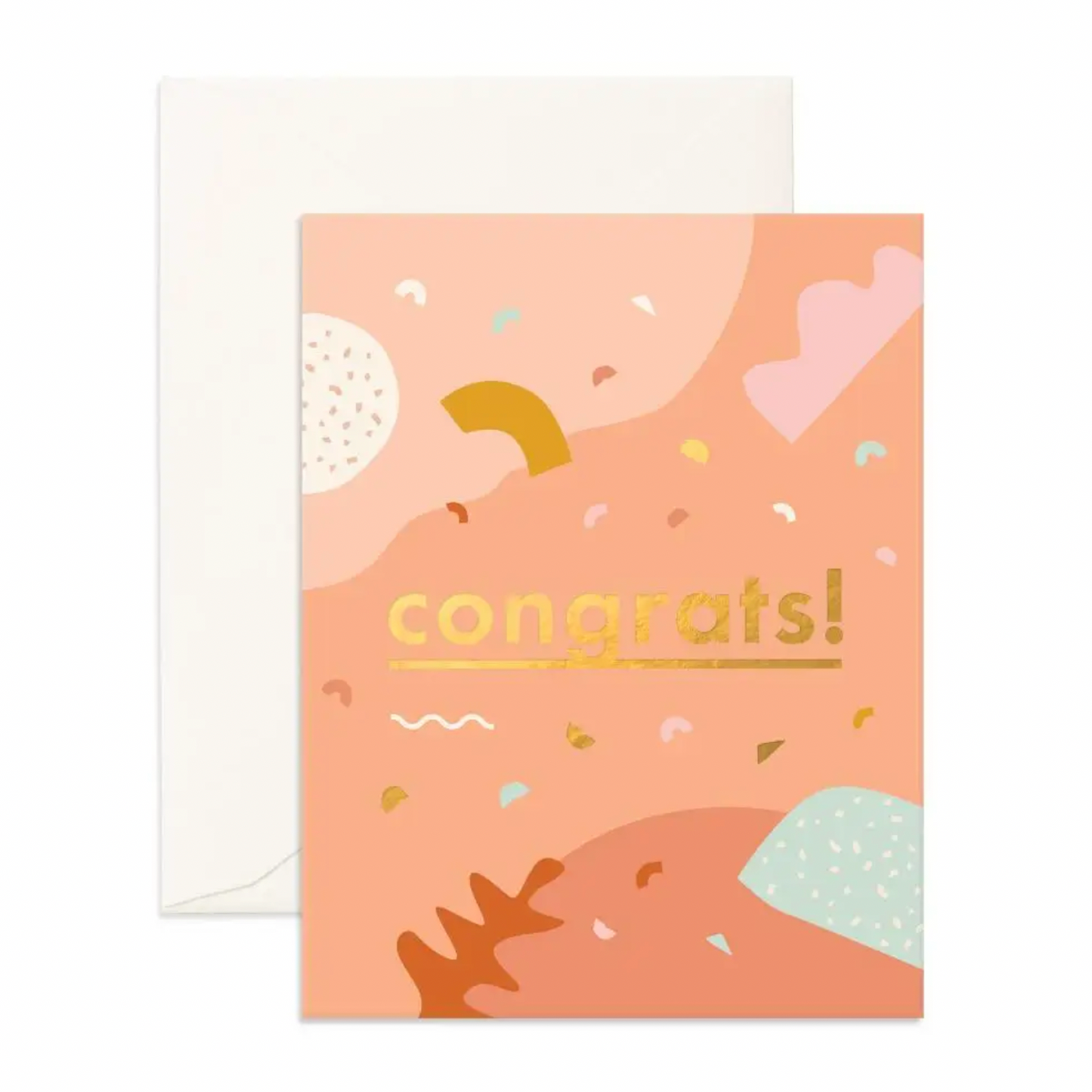 Congrats Abstract Greeting Card