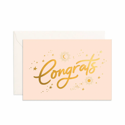 Congrats Stars Mini Greeting Card