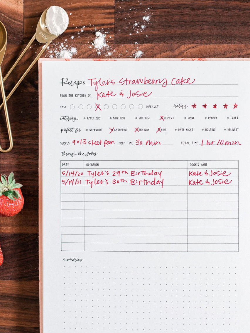 Heirloom Recipe Book